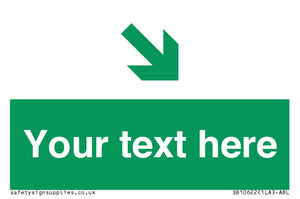 Custom Safe condition: Green Down right arrow